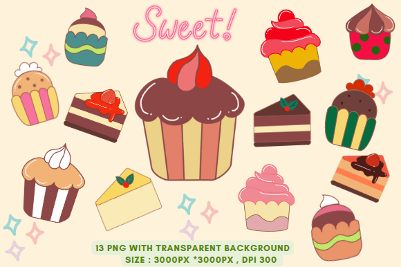 Download Cake and Cupcake PNG Callection 3000px - Cake and cupcake Collection