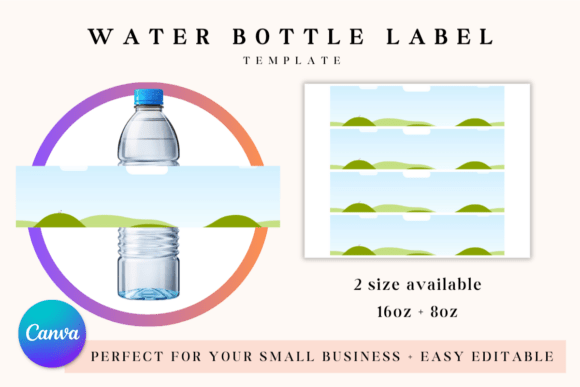 Download Canva Water Bottle Label Template - Label template Collection
