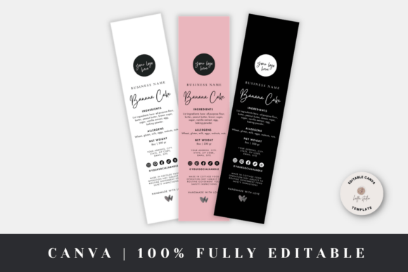 Download Mini Cake Tin Label Template - Label template Collection