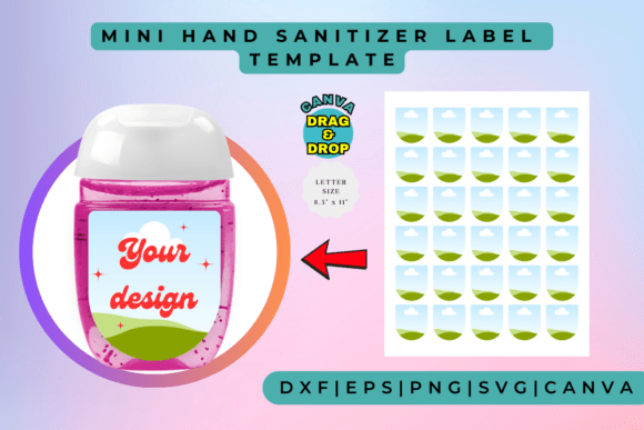 Download Mini Hand Sanitizer Label Template - Label template Collection